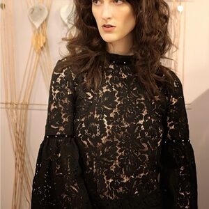 DO+BE Black Lace Blouse